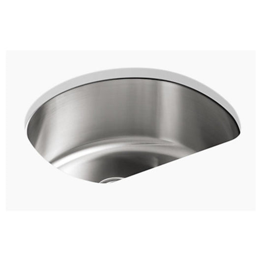Sterling McAllister® 23-5/8 x 21 in. No Hole Stainless Steel Single Bowl Undermount Kitchen Sink in Luster Stainless Steel
