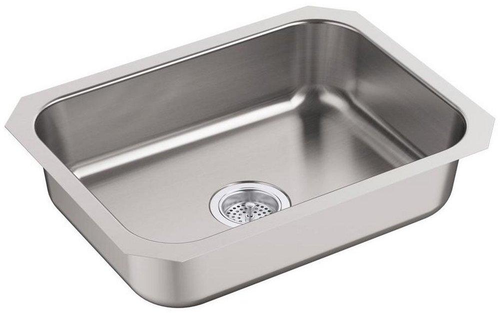 Sterling McAllister® 23-3/8 in. Undermount Stainless Steel Single Bowl Kitchen Sink in Luster Stainless Steel