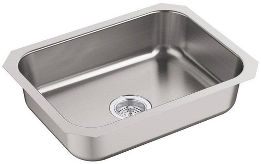 Sterling McAllister® 23-3/8 in. Undermount Stainless Steel Single Bowl Kitchen Sink in Luster Stainless Steel
