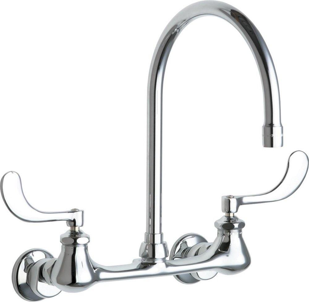 Single Handle Kitchen Faucet in Polished Chrome