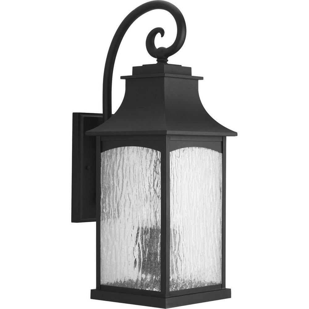 Progress Lighting Maison 23-3/4 in. 3-Light Outdoor Wall Lantern in Black