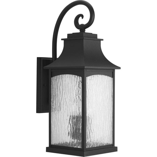 Progress Lighting Maison 23-3/4 in. 3-Light Outdoor Wall Lantern in Black