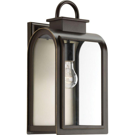 Progress Lighting Refuge 16 in. 100W 1-Light Medium E-26 Base Outdoor Wall Sconce in Oil Rubbed Bronze