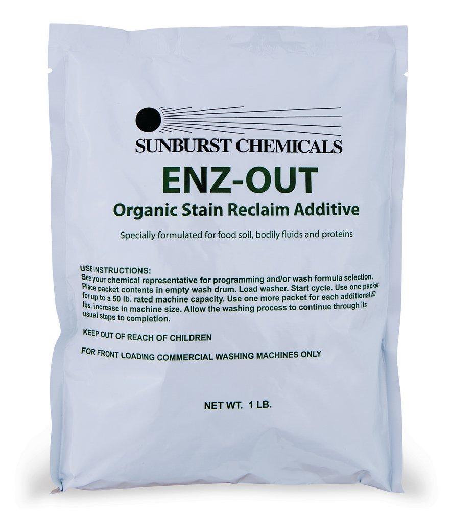 Sunburst Chemicals Enz-Out 1 lb. Enz-out Stain Remover Pack (Case of 8)