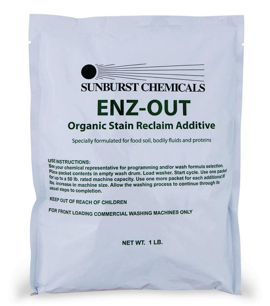 Sunburst Chemicals Enz-Out 1 lb. Enz-out Stain Remover Pack (Case of 8)