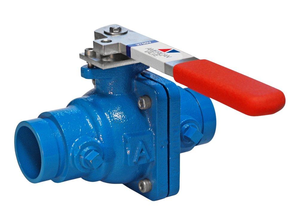 American Valve Model 3700V 3 in. Cast Iron Full Port Grooved 200# Ball Valve
