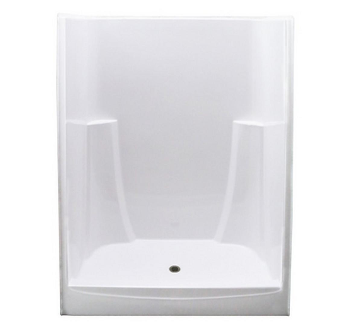 60 x 34-1/4 x 74 in. Alcove Shower Unit in White