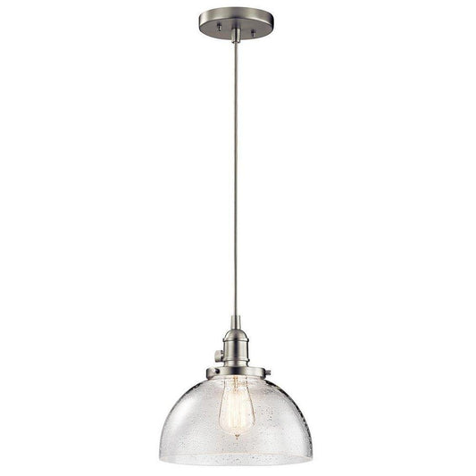 Kichler Lighting Avery™ 9-1/4 in. 1-Light Mini Pendant in Brushed Nickel