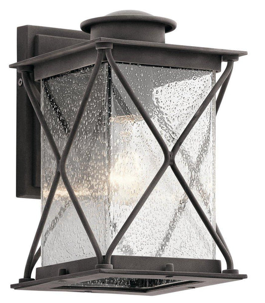 Kichler Lighting Argyle 6-1/2 x 10-1/4 in. 75W 1-Light Medium E-26 Incandescent Outdoor Wall Sconce in Weathered Zinc
