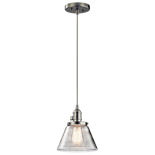 Kichler Lighting Avery 1-Light Medium E-26 Base Incandescent Pendant in Brushed Nickel