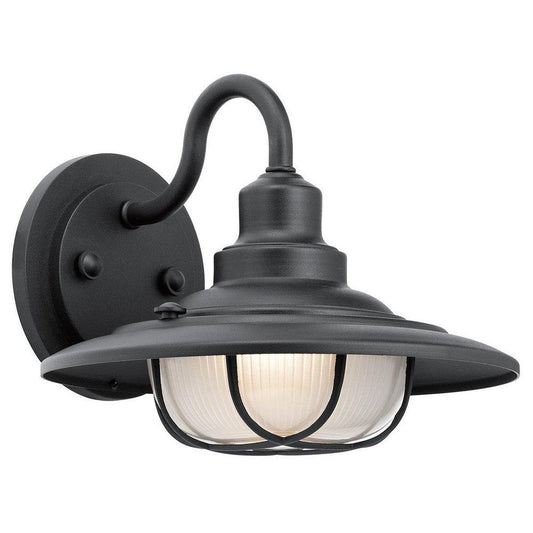 Kichler Lighting Harvest Ridge 75W 1-Light Incandescent Outdoor Wall Sconce in Textured Black