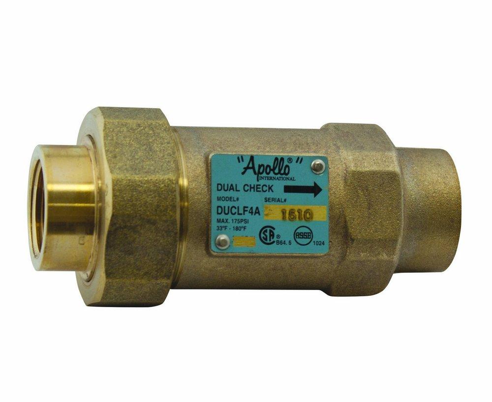 Apollo Valves Model DuCLF4A 1/2 in Bronze FPT Dual Check Valve
