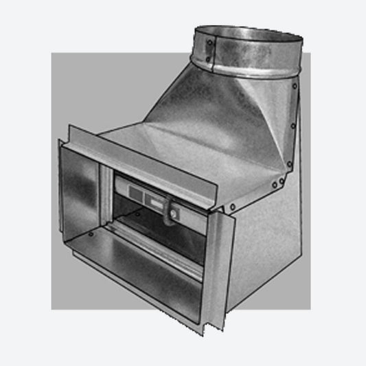 12 x 6 x 6 in. 90 Degree Boot Steel 24 ga