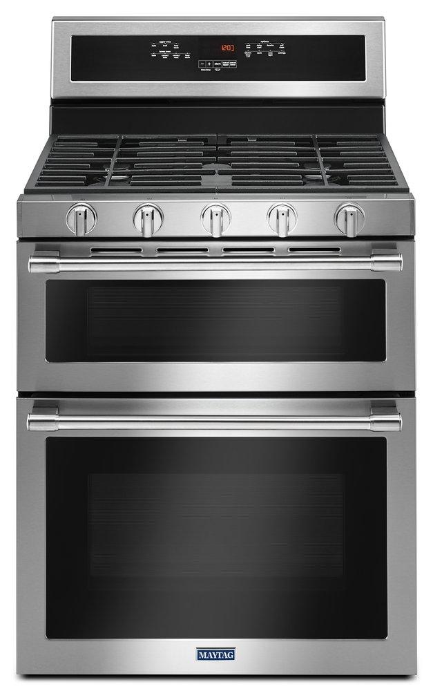 29-15/16 in. Gas 5-Burner Sealed Freestanding Range in Fingerprint Resistant Stainless Steel