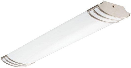 Lithonia Lighting Futra 46 in. 36W 1-Light Flush Mount Ceiling Fixture in Brushed Nickel