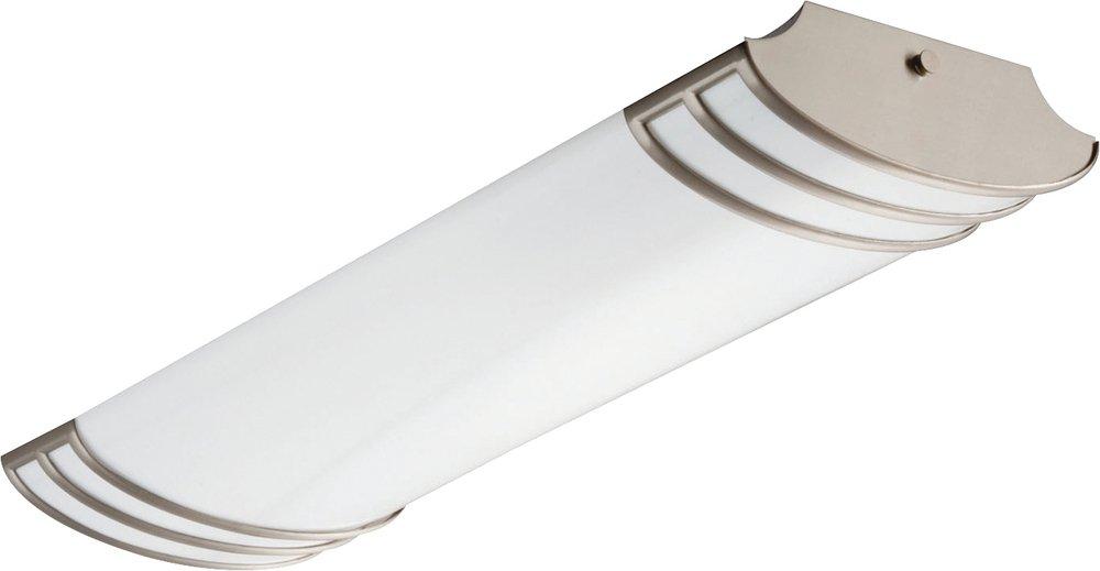 Lithonia Lighting Futra 25 in. 26W LED Linear Flush Mount Ceiling Fixture in Brushed Nickel
