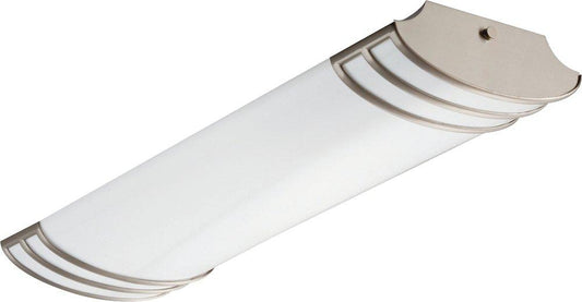 Lithonia Lighting Futra 25 in. 26W LED Linear Flush Mount Ceiling Fixture in Brushed Nickel