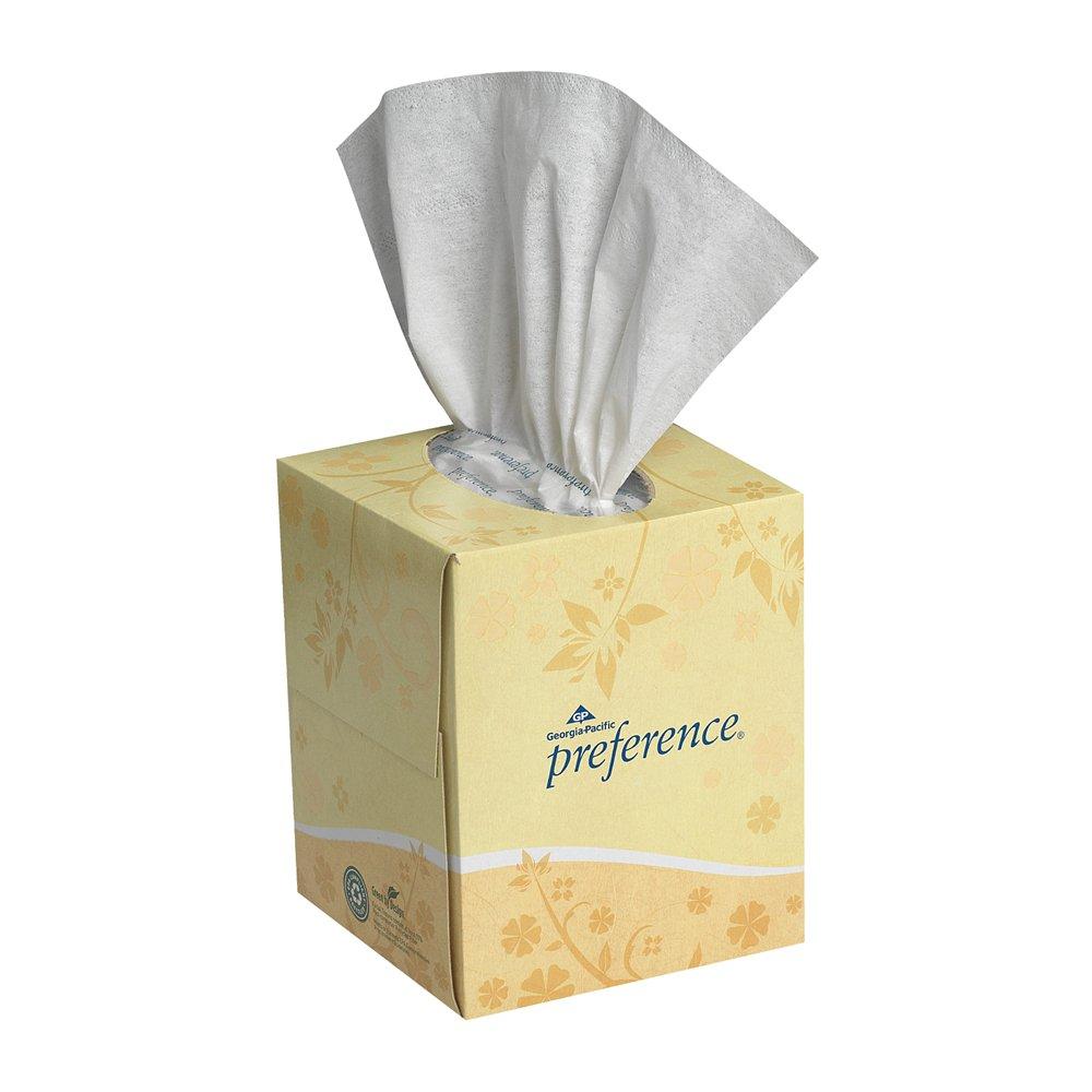 Georgia-Pacific Preference® 8-17/20 in. Facial Tissue in White (Case of 36)