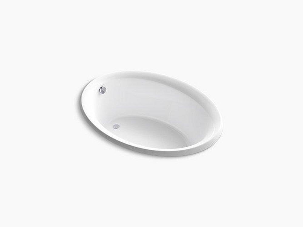 Sterling Lawson® 59-15/16 x 42 in. Soaker Drop-In Bathtub with End Drain in White