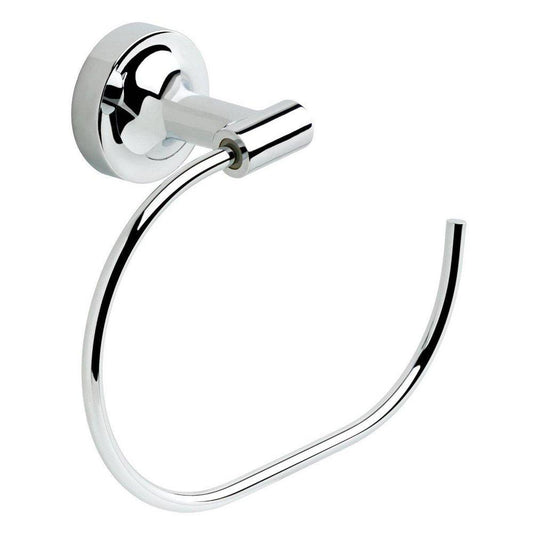 Liberty Hardware Voisin™ Square Open Towel Ring in Polished Chrome