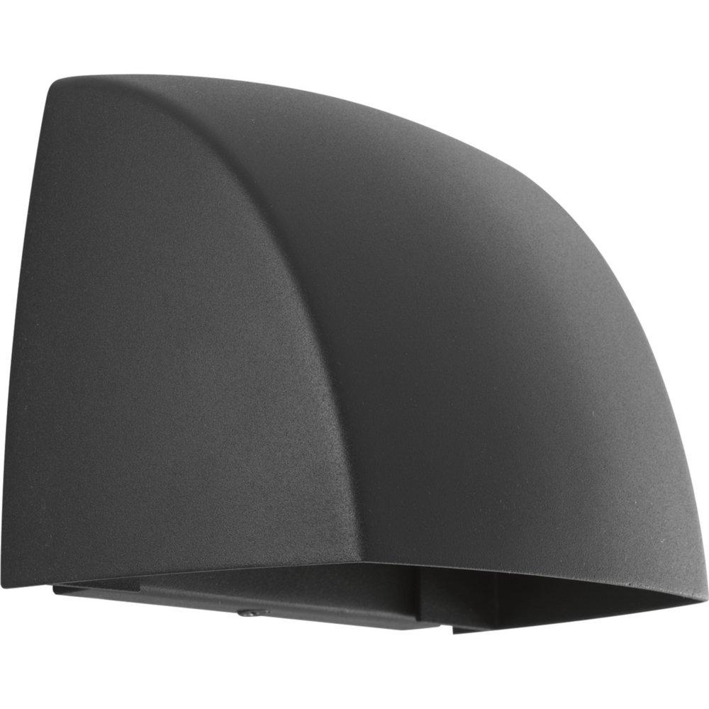 Progress Lighting Cornice 9W 1-Light Outdoor Wall Sconce in Black