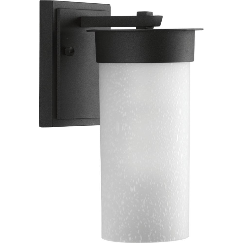 Progress Lighting Hawthorne Collection 100W 1-Light Medium E-26 Base Small Outdoor Wall Lantern in Black