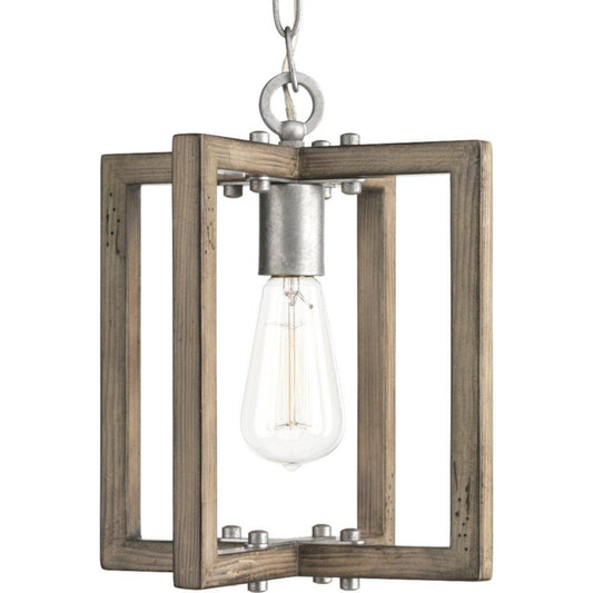 Progress Lighting Turnbury 100W 1-Light Medium E-26 Base Incandescent Pendant in Galvanized