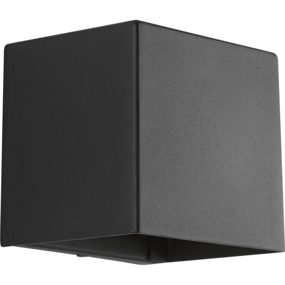 Progress Lighting Cornice 9W 1-Light Outdoor Wall Sconce in Black