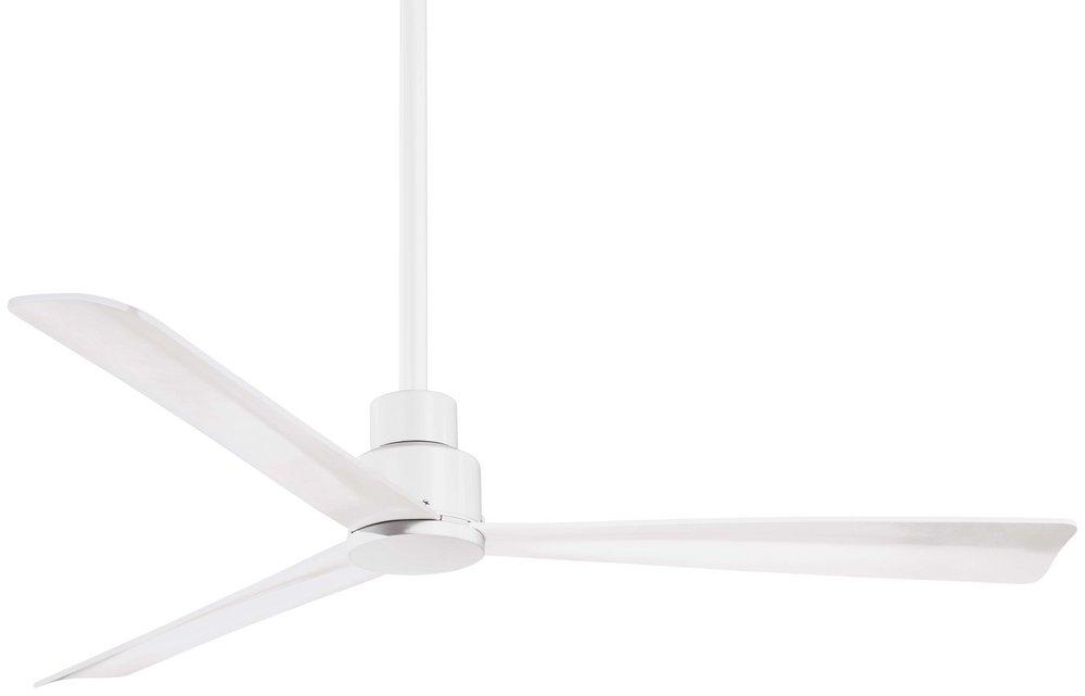 Minka Aire Simple 52 in. 3-Blade Outdoor Ceiling Fan in Flat White