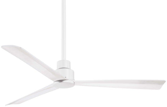 Minka Aire Simple 52 in. 3-Blade Outdoor Ceiling Fan in Flat White