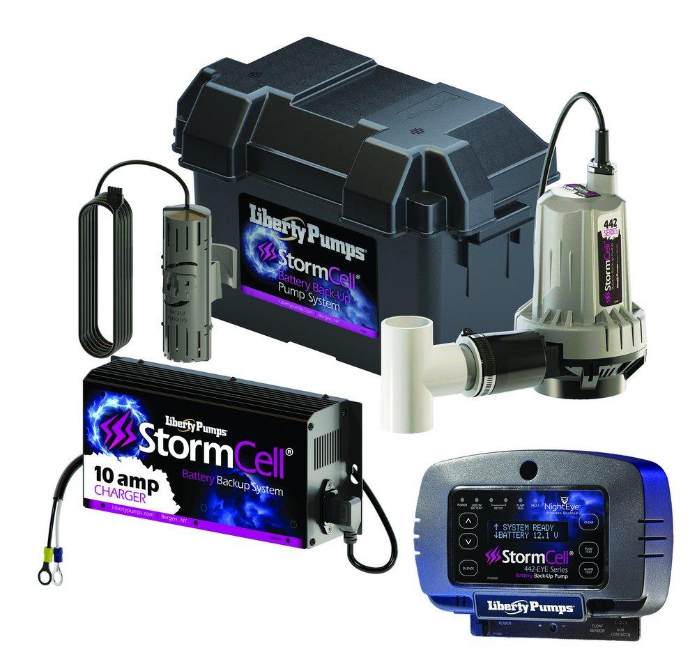 Liberty Pumps StormCell® 12V 10 Amp Battery Backup Sump Pump System with NightEye® Wireless Alarm