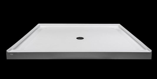 JACUZZI® Catalina™ 60 in. x 48 in. Shower Base with Center Drain in White