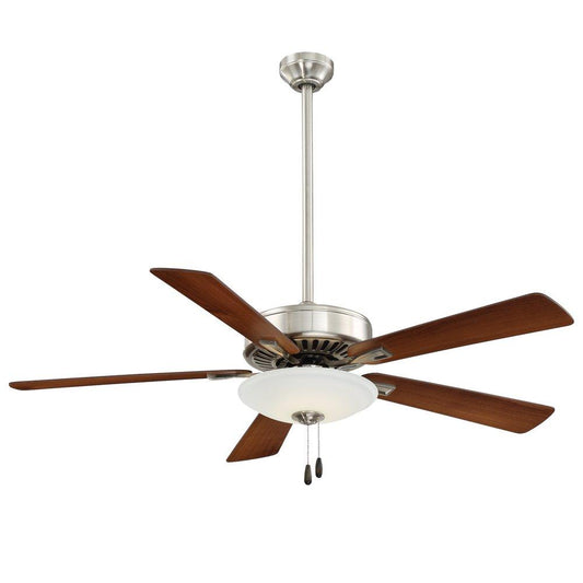 Minka Aire Contractor Uni-Pack LED 52 in. 5-Blade Indoor Ceiling Fan in Brushed Nickel