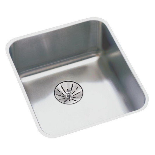 Elkay Lustertone® 14 in. Undermount Stainless Steel Single Bowl Kitchen Sink in Lustertone