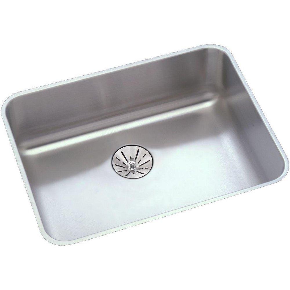 Elkay Lustertone™ 21-1/2 in. Undermount Stainless Steel Single Bowl Kitchen Sink in Lustertone