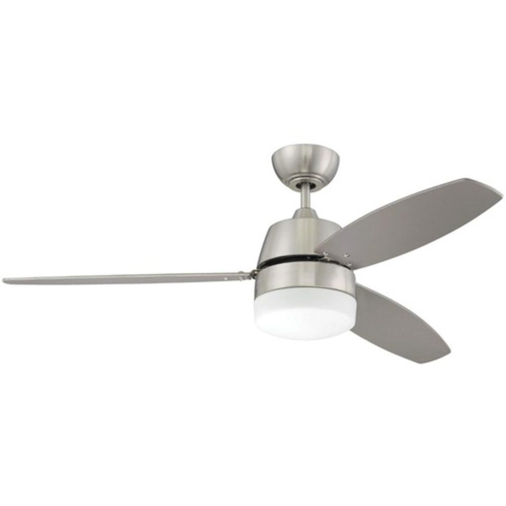 Craftmade Beltre 60W 3-Blade Ceiling Fan with 52 in. Blade Span in Brushed Polished Nickel