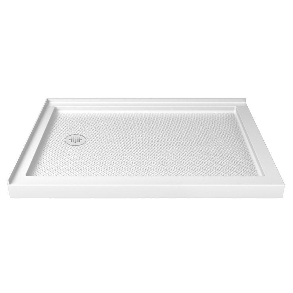 DreamLine SlimLine 60 in. x 36 in. Shower Base with Left Drain in White