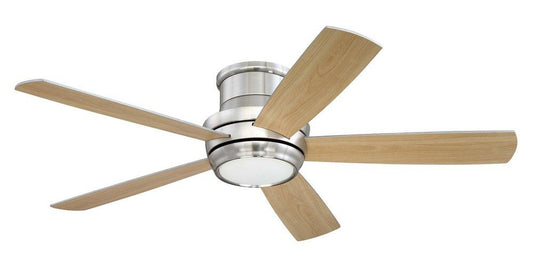 Craftmade Tempo Hugger 72W 5-Blade Ceiling Fan with 52 in. Blade Span in Brushed Polished Nickel