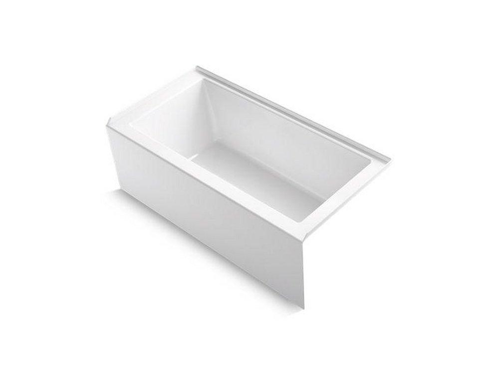KOHLER Underscore® 60 in. x 30 in. Soaker Alcove Bathtub with Right Drain in White