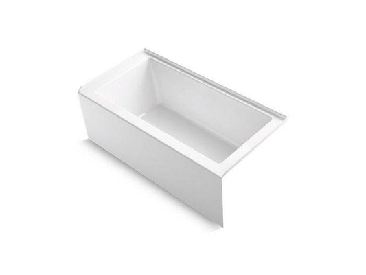 KOHLER Underscore® 60 in. x 30 in. Soaker Alcove Bathtub with Right Drain in White