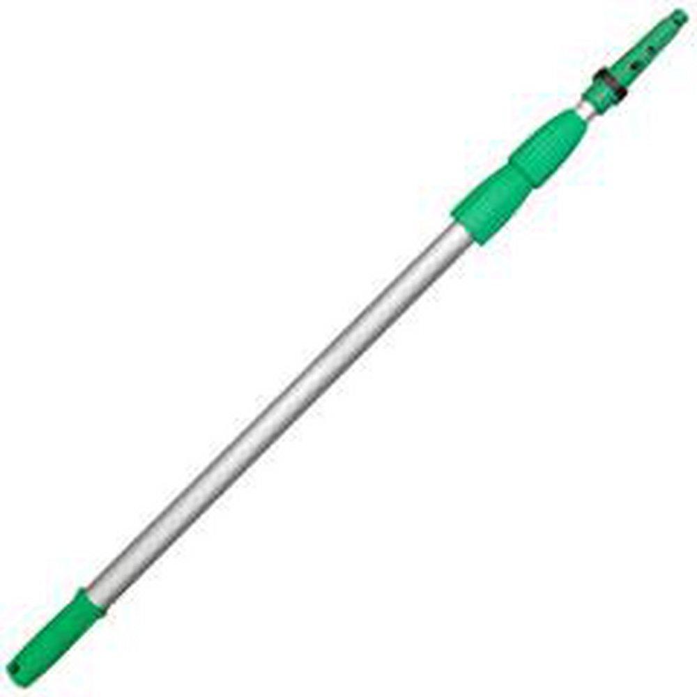 Unger OptiLoc™ 20 ft. 3 Section Telescopic Pole in Silver and Green