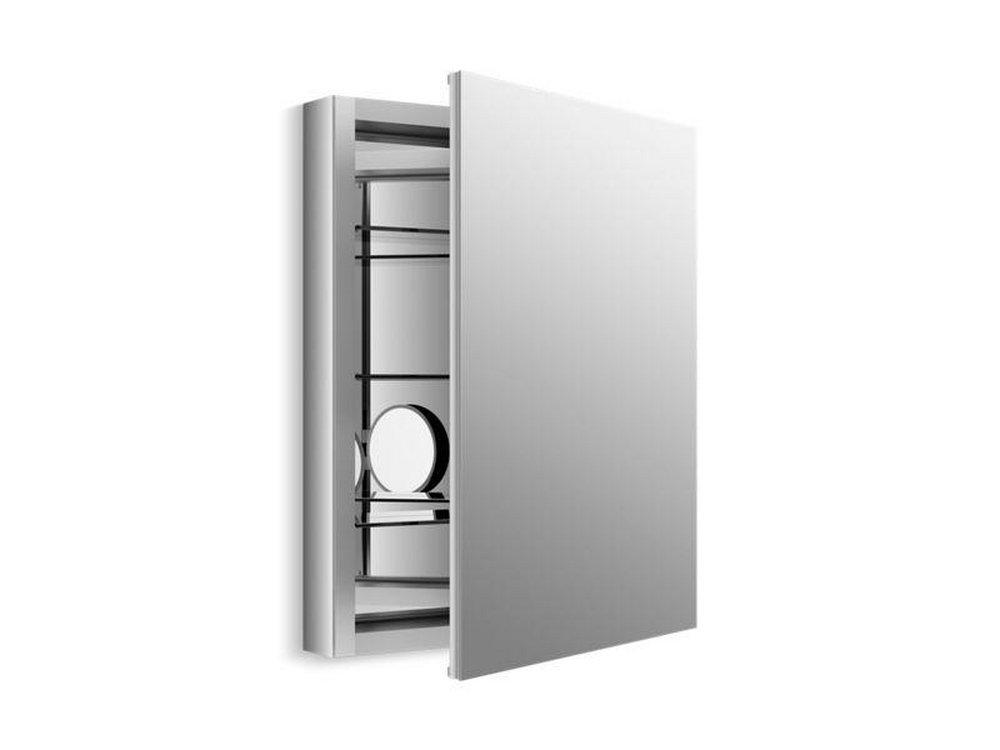 KOHLER Verdera® 24 in. Aluminum Medicine Cabinet with Adjustable Flip-Out Flat Mirror
