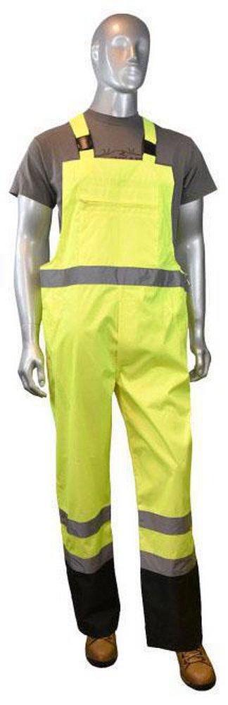Radwear Radwear™ Reflectivz™ L Size Polyester Rain Bib in Hi-Viz Green