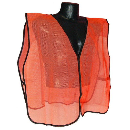 SFTY VEST ORG MESH NO TAPE