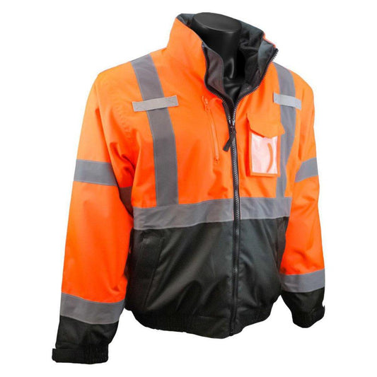 Radians Radwear™ 3 IN 1 Deluxe Bomber Jacket Class 3 Hi-Viz Orange XL