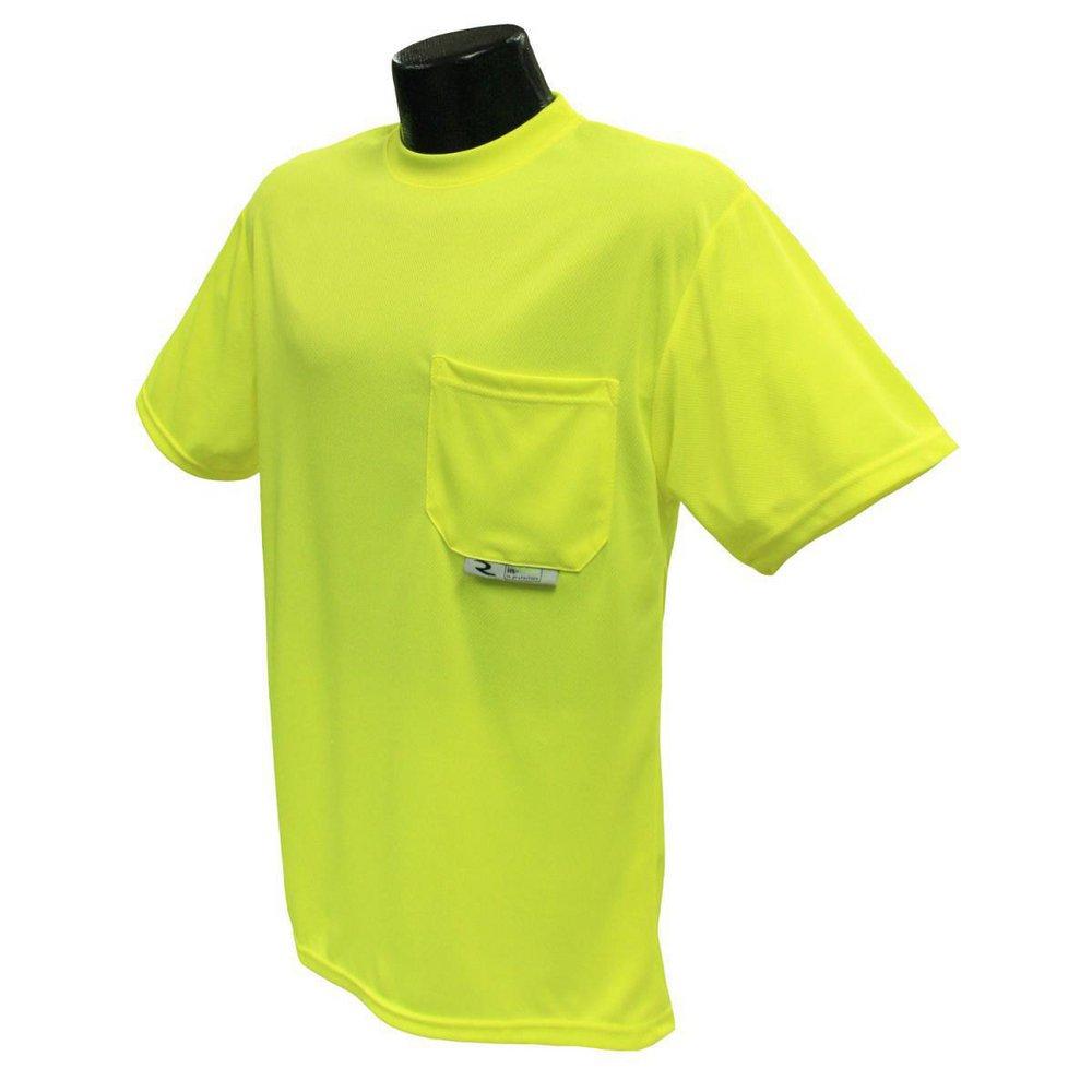 Radians Radwear™ L Size Safety T-Shirt in Hi-Viz Green