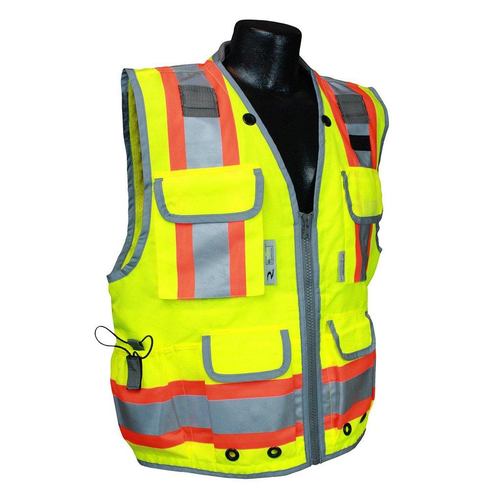 Radians Radwear™ L Size Polyester Class 2 2-Tone Safety Vest Heavy Woven in Hi-Viz Green