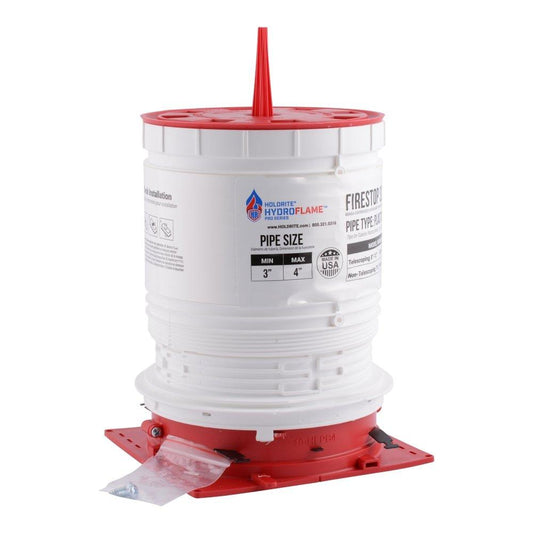 HoldRite™ HydroFlame™ Pro Series 3 - 4 in. Metal and Plastic Non-Telescoping Firestop Sleeve