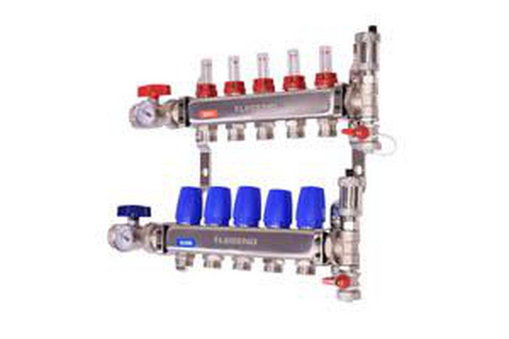 Legend Valve & Fitting M-8330P Stainless Pro Stainless Steel FNPT 1 in. 5 Outlet Valve Manifold
