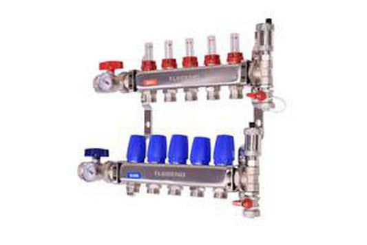 Legend Valve & Fitting M-8330P Stainless Pro Stainless Steel FNPT 1 in. 5 Outlet Valve Manifold